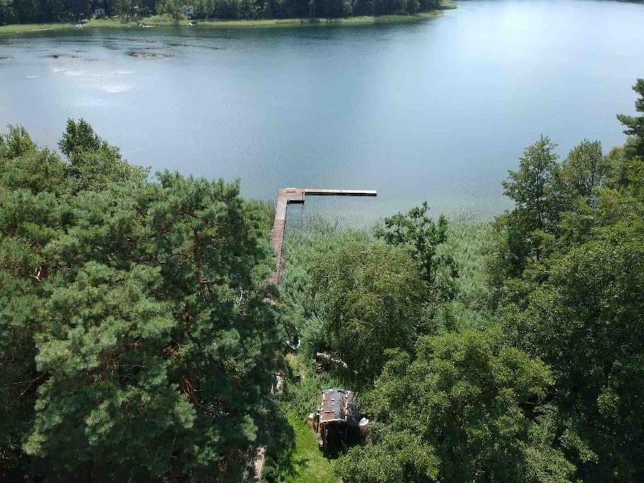 Haus Wilma Gruene Idylle Im Wald Direkt Am See Wendisch Rietz Esterno foto