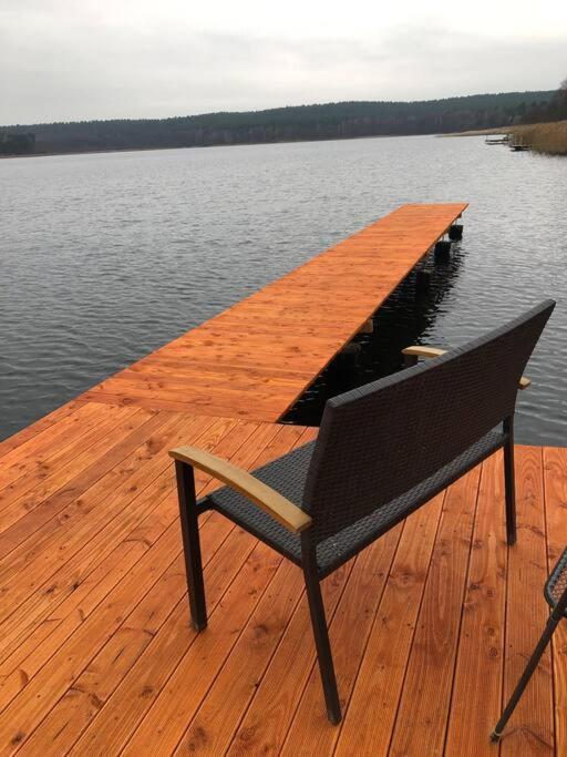 Haus Wilma Gruene Idylle Im Wald Direkt Am See Wendisch Rietz Esterno foto